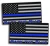Import 5" x 3" Police CAR Truck USA Blue Line Decals Sticker Police Blue Lives Matter Sticker from China