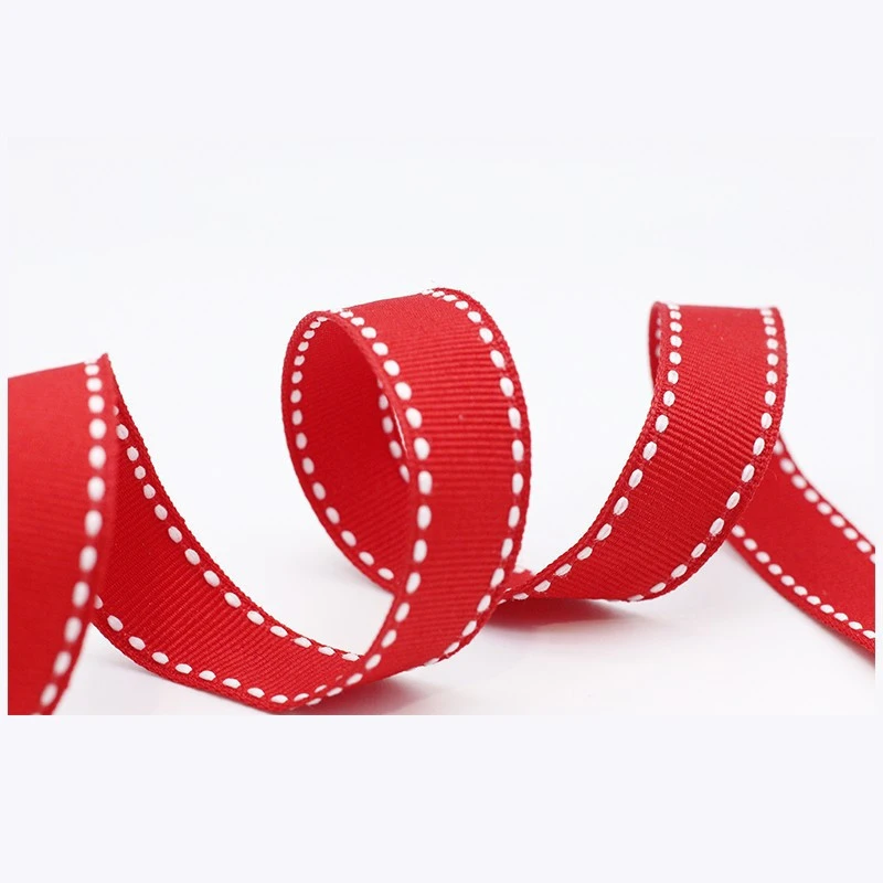 5/8 inch width Wholesale double face saddle stitched grosgrain ribbon for gifts