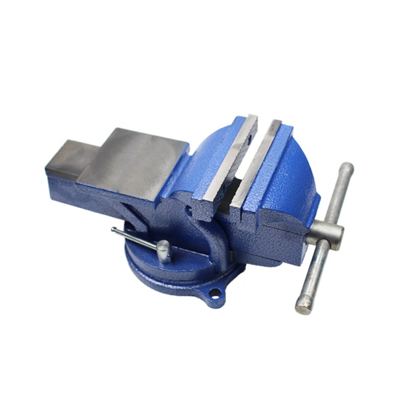 5inch 360 Degree Swivel Base Cast Iron Bench Vise With Anvil Vice Rotary Adjustable Clamp tools