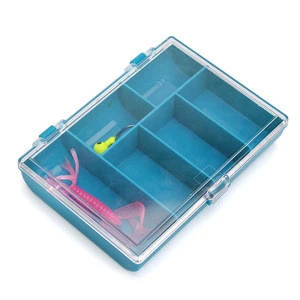 6 Grid Bait Accessories Mini Tool Box 12 * 8.5 * 2.5 Small Clear Fishing Lure box For Sea Fishing