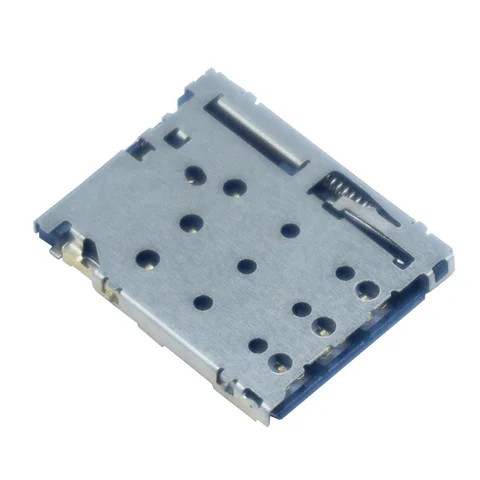 Buy 6 Pin Push Push Smd Type 1.25h Nano Sim Card Socket Connector from ...