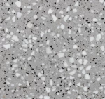 60x60cm custom grey color concrete terrazzo tiles with white aggregate for contractor