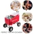 Import 76L Metal Garden Ice Cooler Wagon With 10 Inch All Terrain Wheels from USA