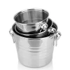7L Popular Ice Cube Bucket Metal  Large Stainless Steel Ice Bucket