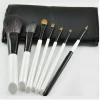 7pc Natural Hair Makeup Brush Set , Travel Cosmetic Brush Makeup Tools