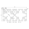 80 Series T slot aluminium profile industrial aluminio frame extrusion aluminum Surface oxidation Assembly line