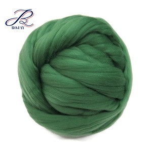90% Acrylic 10% Wool Super Coarse Slub Yarn Blended Yarn Hand Knitting Blanket