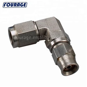 90 Degree Stainless Steel Female Thread AN3 3 AN Fuel Oil Clutch PTFE Brake Hose Ends