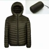 90% down 10% feather Windproof Men Foldable ultra Thin Lightweight Down Jacket duck down jacket hooded