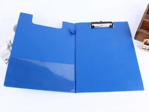 A4 size plastic paper Double/single clipboard with metal clip for office