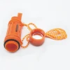 ABS 5 in 1 emergency survival signal compass whistle for camping hiking and other outdoor sports