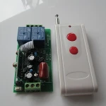AC220V 2CH optional frequencies Learning Code Remote Control Switch system for electric