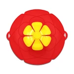 Accessories Cooking Tools Flower Cookware Utensil Silicone lid Spill Stopper Cover For Pot Pan