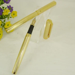 ACMECN Custom Brand Pen Personalized Drafting Liquid ink Pen Hi-tech Quality Office &amp; School Stationery Gifts Gold Fountain Pen