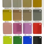 Acrylic gold mirror sheet