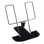 Adjustable foldable folding metal Bookend Stand Tray and Paper Clips cookbook reading desk book holder