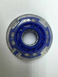 Adjustable inline skate rollerblade wheel flashing roller 60 mm