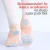 Import Adult Ballet Slippers Women Elastic Canvas Dance Shoes Three Split Sole Ballet Flats from China