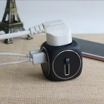 All-In-One Global Travel Good Quality Popular Design Useful Universal Converter Round USB Adapter