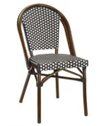 All-Weather Wicker Rattan French Cafe Bistro Rattan Wicker Bar Stool