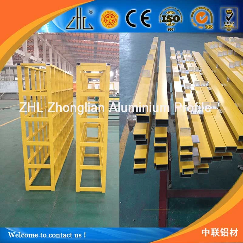 Aluminium tube production line ,6063t5 alloy powder coating golden tube aluminium shelf ,Tube aluminium price