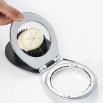 amazon hot sale sliver zinc alloy kitchen egg tools egg cutter slicer