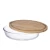 Amazon top seller nonstick pan with bamboo lid big capacity glass bakeware set