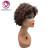 Angelbella Wholesale Short Kinky Curl Wig 8inch Brown Human Hair Wig Virgin Cuticle Aligned Hair Machine Made Wig