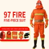 Anti-corrosion 5-piece Waterproof Fireproof proximity  retardant fire resistant suit