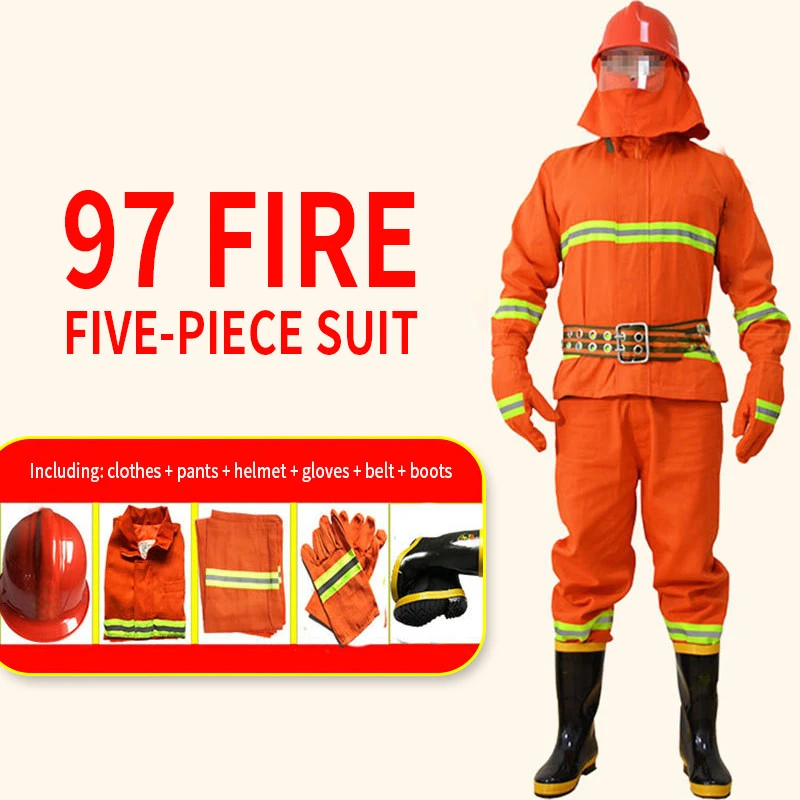 Anti-corrosion 5-piece Waterproof Fireproof proximity  retardant fire resistant suit
