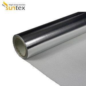 Anti heat Aluminum foil fiberglass high temperature reflective material