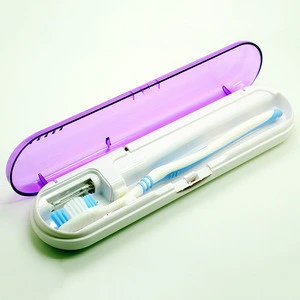 Antibacterial UV Light Travel Charging Case with UV Sanitizer Toothbrush Sterilizer Holder