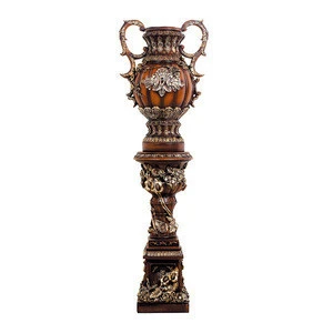 Antique flower pot pillar adornment vase for home decor A0384Q