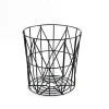 antique style wire base MDF modern side table
