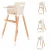 Import Antique wooden high chair Solid Wood Dining Chair Dining target baby high chair on sale babies from China