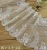 Import Apparel voile lace 8.5&quot; wide beige floral net lace from China