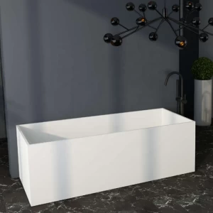Artificial Stone Bathtub Solid Surface Bathroom Tub Freestanding Hotel Guestroom Bath