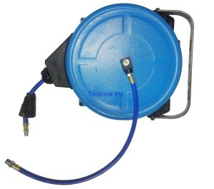 Automatic retractable hose reel/reel works air hose reel can use for motorcycle repair plants