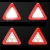 Import Automotive Supplies Multifunctional Emergency Triangle Warning Sign With Led Light Warning Frame Cob Floodlight from China