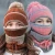 Import Autumn winter Unisex scarf Suit Knitted Wool Warm Hood Full Outdoor Hat from China
