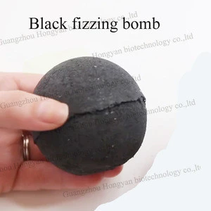 Bamboo charcoal powder Bath Bomb black fizzing bombs 100g OEM