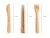 Import Bamboo Utensils Set Fork Knife Spoon and Straw Straw-cleaning Brush from China