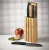 Import Bamboo wall mounted 3-Slot Knife Block for kitchen from China
