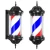 Import Barber Pole LED Light Red White Blue Stripes Rotating Metal Hair Salon Shop Sign from China