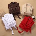 Bath Robe 100% Cotton Thickening Long Super Soft Wholesale Unisex Bathrobe