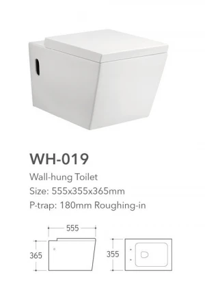 bathroom sanitary ware porcelain wc wall hang toilet with hidden cistern
