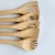Beech Wood Kitchen Cooking Utensils with Golden Handle Fashion Wooden Cooking Tool Set Golden Kitchen Gadgets
