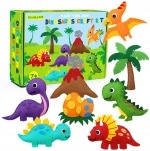 Beginners educational girls boys handicraft hobbies home toy dinosaur sewing felt animal diy craft kits for kid