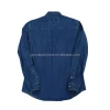 Best Quality Factory direct supply long sleeve shirts men Double Front Pocket Splicing Lapel Denim Jacket long sleeve shirt