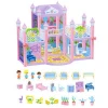Best sale kids big furniture toys 3D Happy family house classic doll house for baby